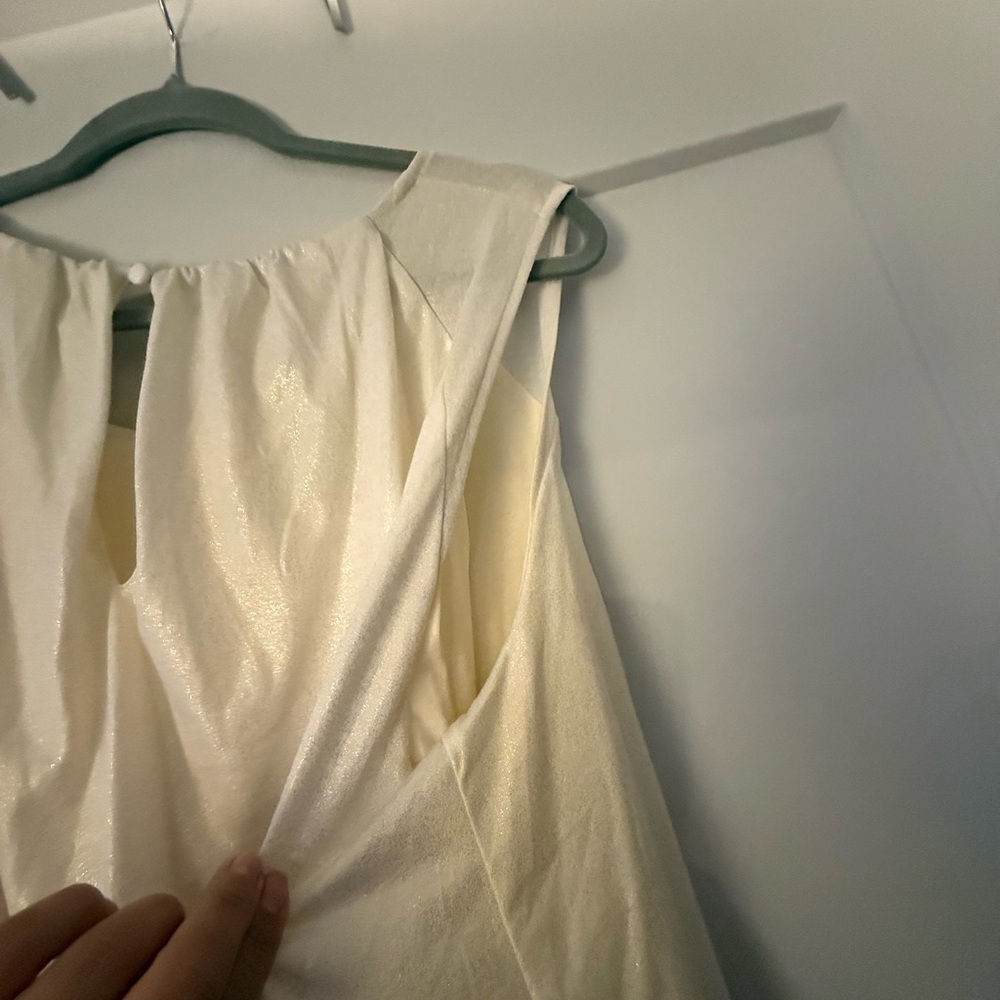 Anthropologie Elegant Cream Women's Top - Picture 6 of 9